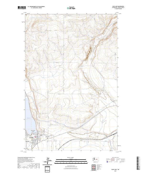 Soap Lake 2023 topographic map thumbnail