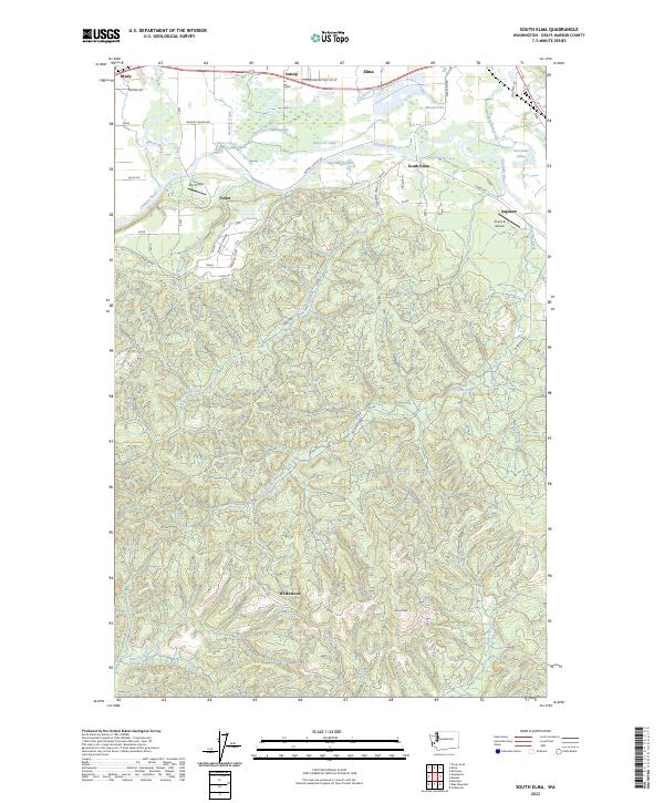 South Elma 2023 topographic map thumbnail