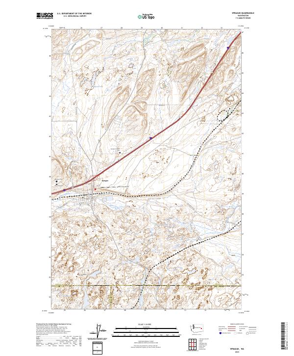 Sprague topographic map thumbnail