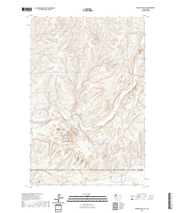 Sprague Lake SW topographic map thumbnail