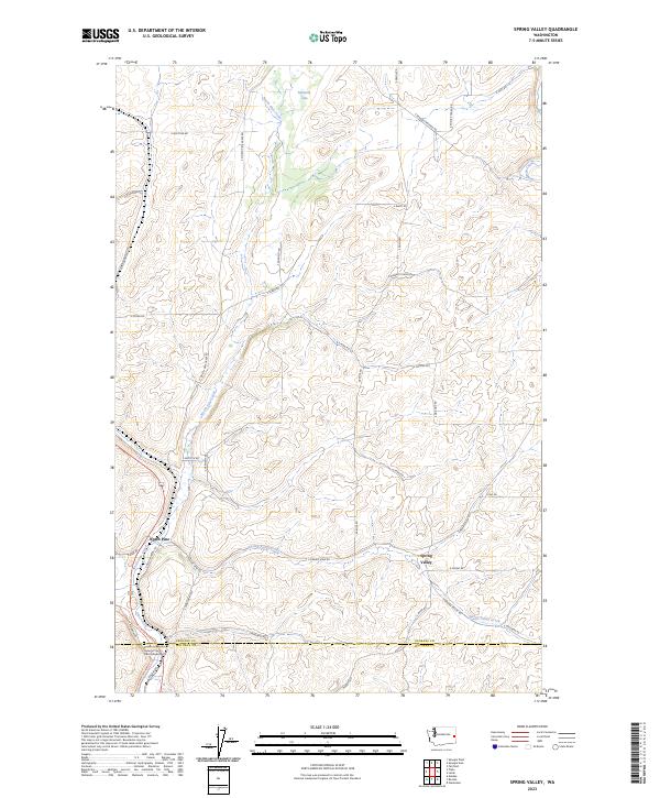 Spring Valley topographic map thumbnail