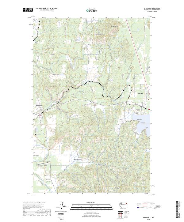 Springdale topographic map thumbnail