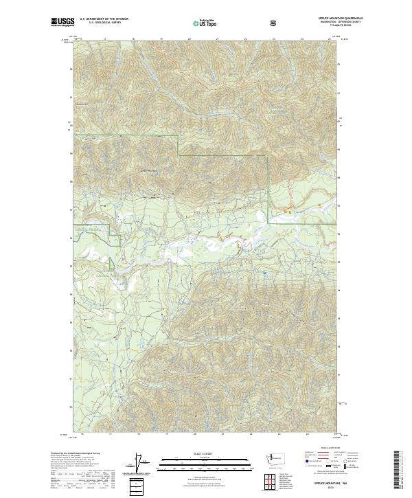 Spruce Mountain 2023 topographic map thumbnail