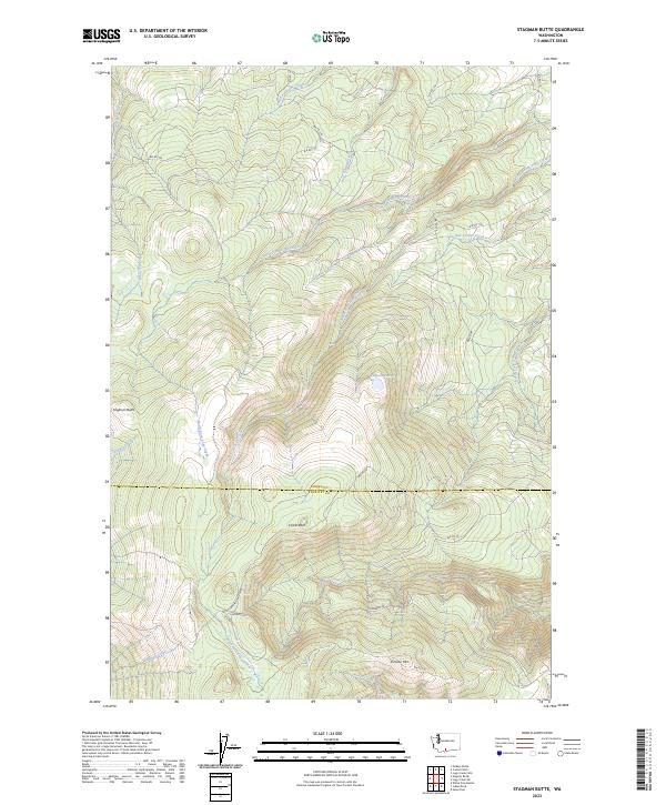 Stagman Butte 2023 topographic map thumbnail