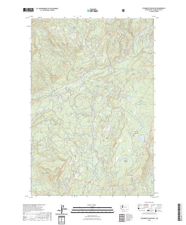 Steamboat Mountain topographic map thumbnail