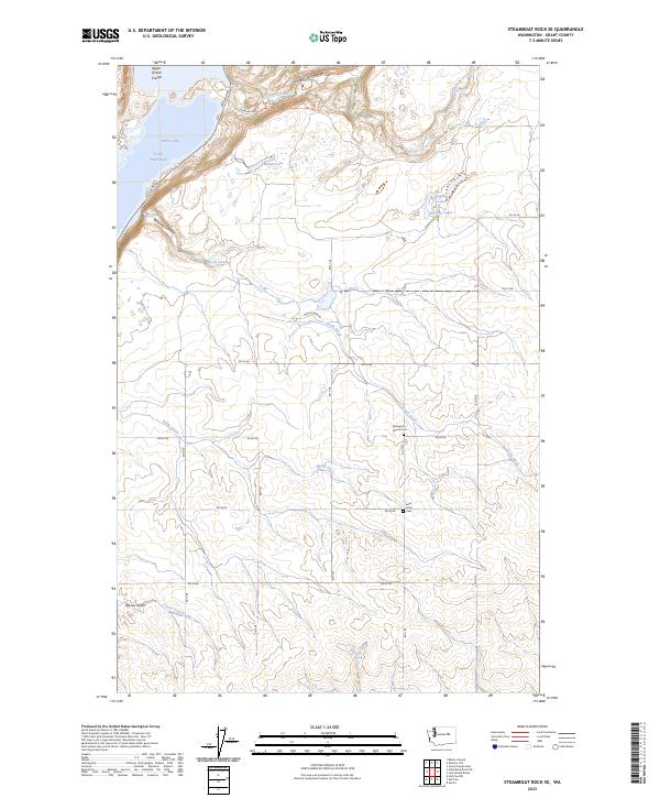 Steamboat Rock SE topographic map thumbnail