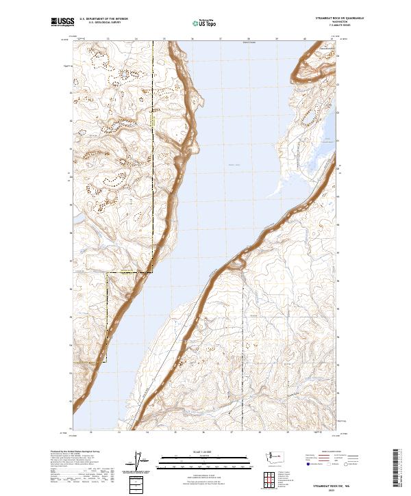 Steamboat Rock SW topographic map thumbnail