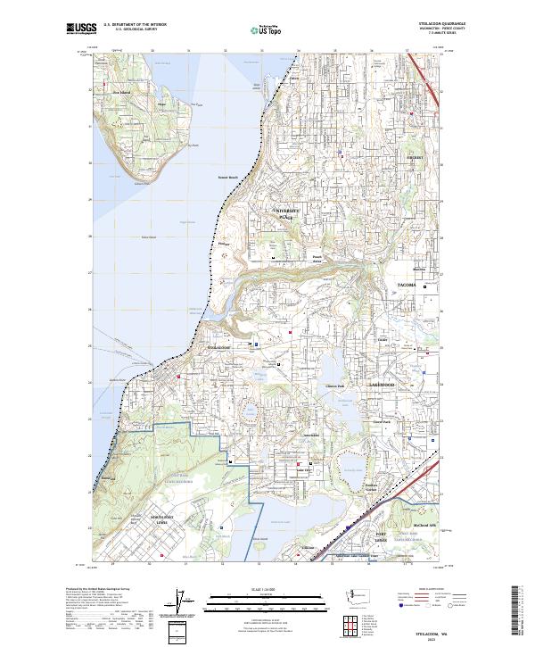 Steilacoom topographic map thumbnail