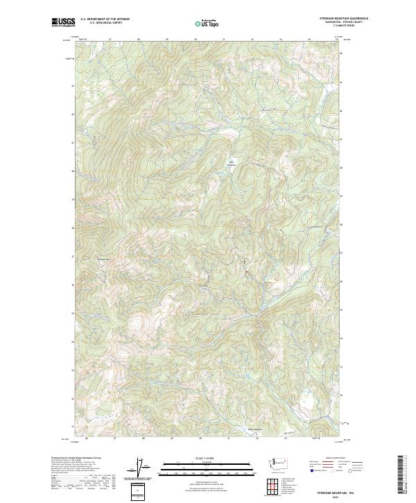 Stensgar Mountain topographic map thumbnail