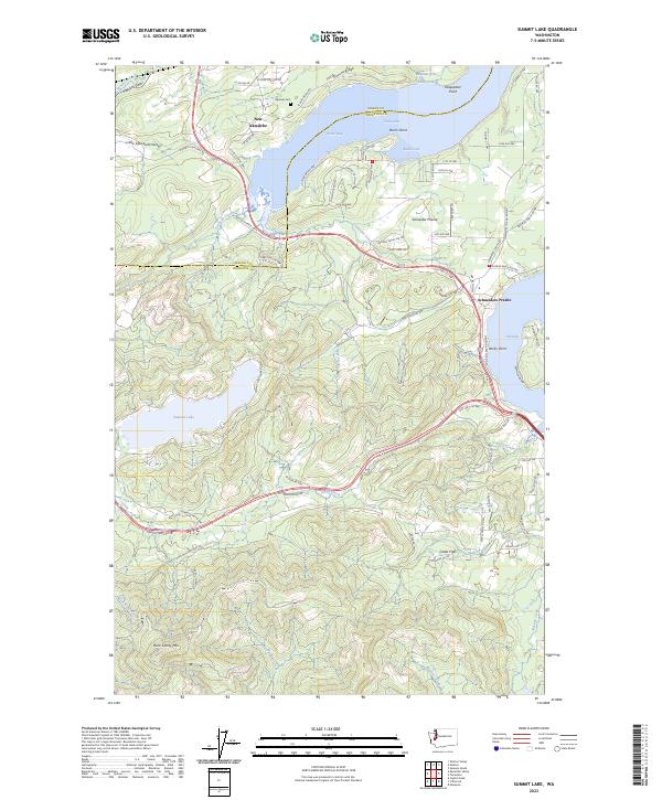 Summit Lake topographic map thumbnail