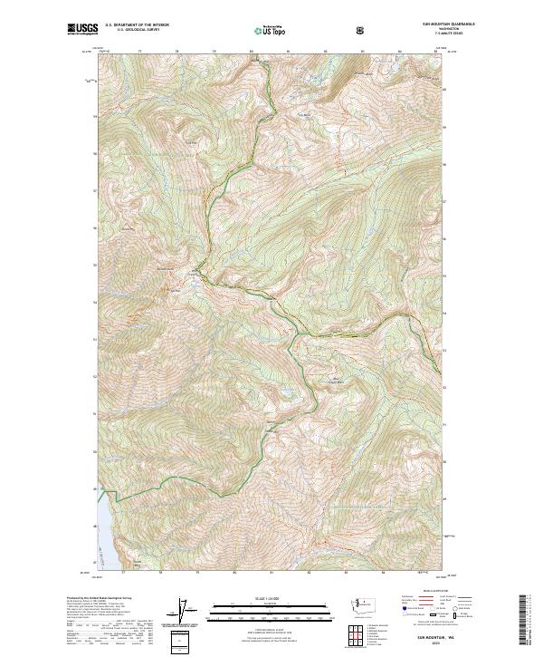 Sun Mountain topographic map thumbnail