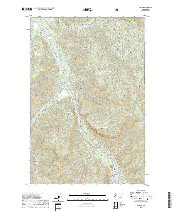Sun Top 2023 topographic map thumbnail