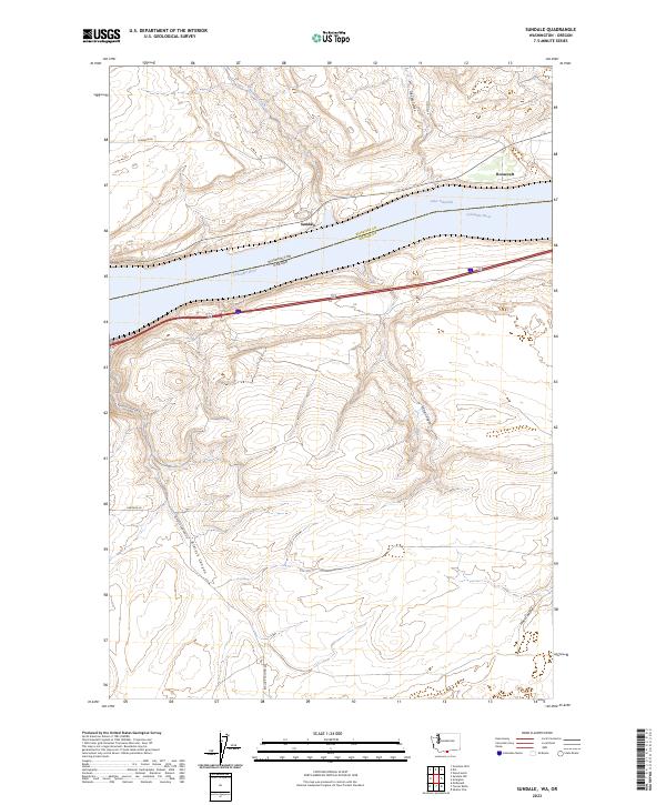 Sundale 2023 topographic map thumbnail