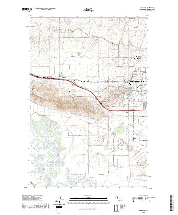 Sunnyside topographic map thumbnail