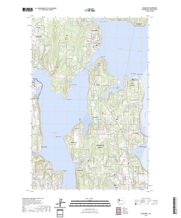 Suquamish 2023 topographic map thumbnail