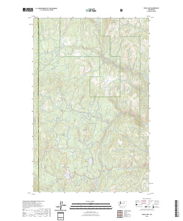Swan Lake topographic map thumbnail