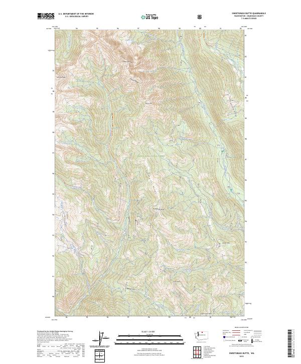 Sweetgrass Butte topographic map thumbnail