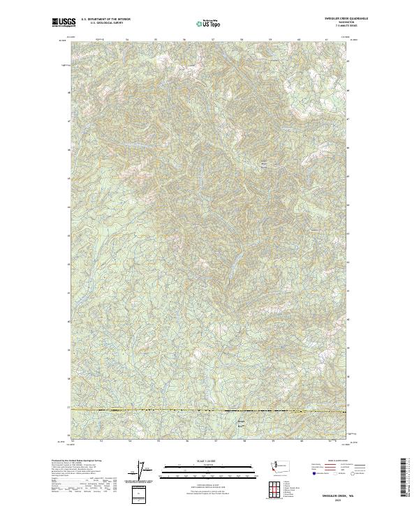 Sweigiler Creek topographic map thumbnail