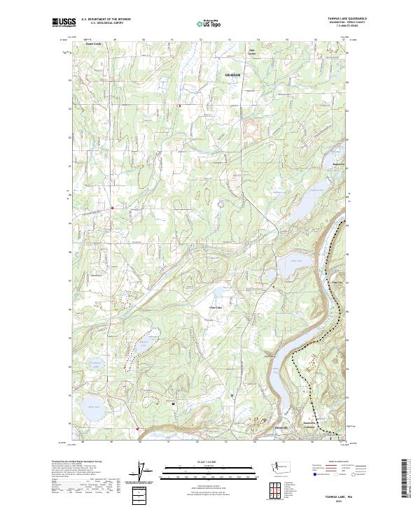Tanwax Lake topographic map thumbnail