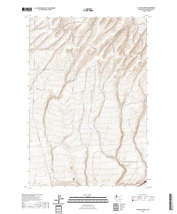 Taylor Canyon topographic map thumbnail