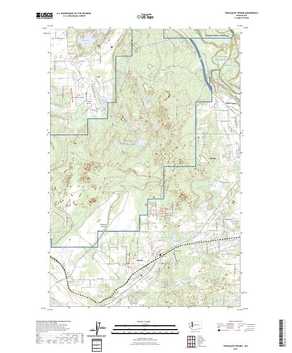 Tenalquot Prairie topographic map thumbnail