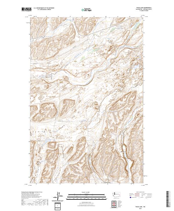 Texas Lake topographic map thumbnail