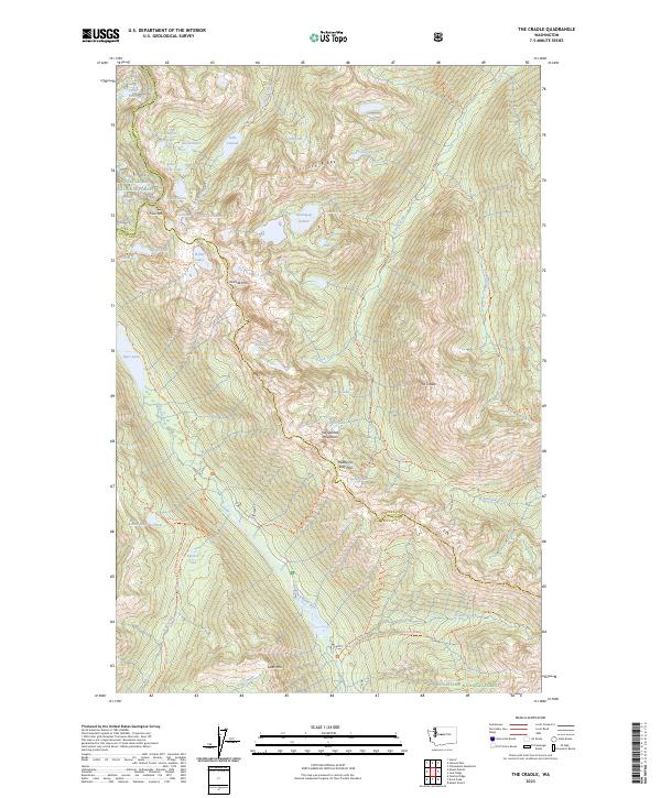 The Cradle topographic map thumbnail