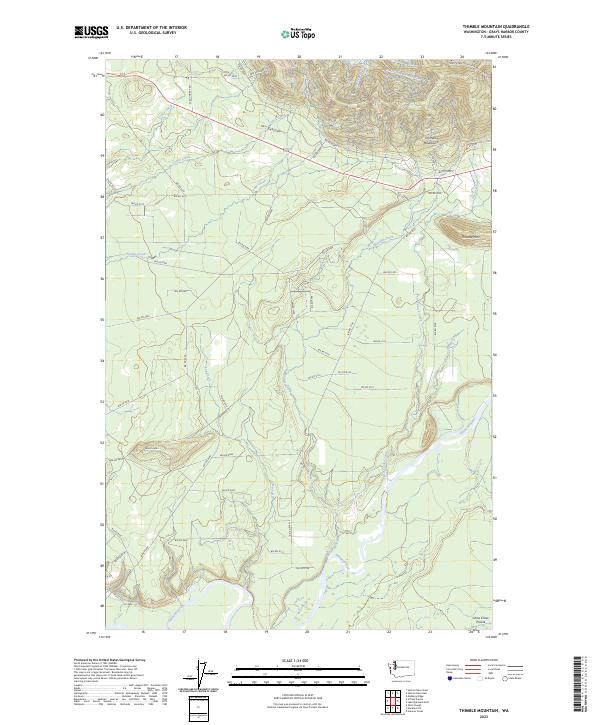Thimble Mountain topographic map thumbnail