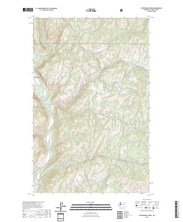 Thirteenmile Creek 2023 topographic map thumbnail