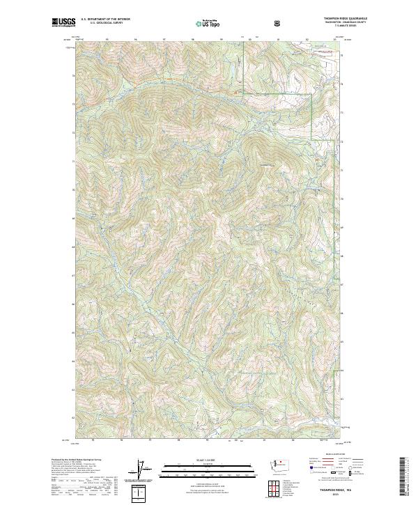 Thompson Ridge topographic map thumbnail
