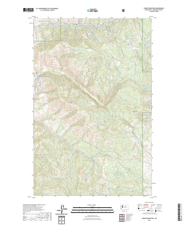 Thrapp Mountain topographic map thumbnail