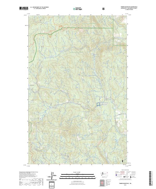 Timber Mountain topographic map thumbnail