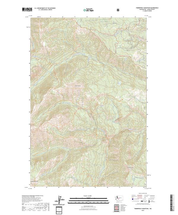 Timberwolf Mountain topographic map thumbnail