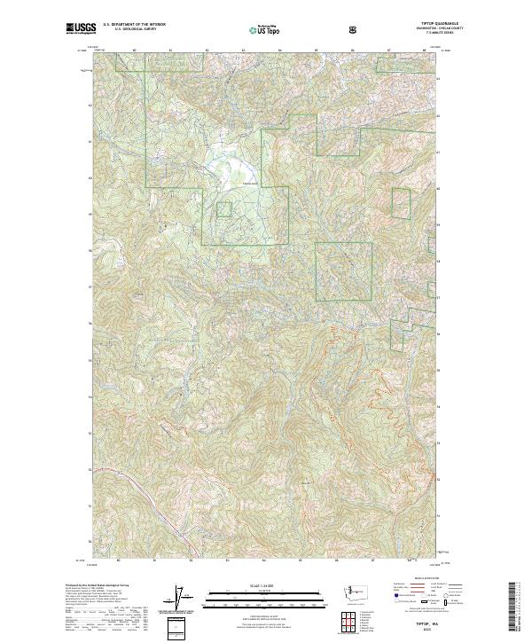 Tiptop topographic map thumbnail