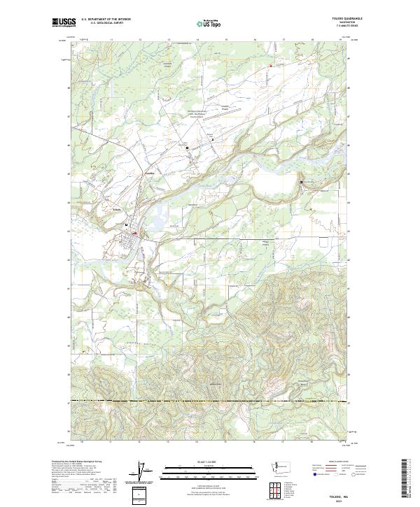 Toledo topographic map thumbnail