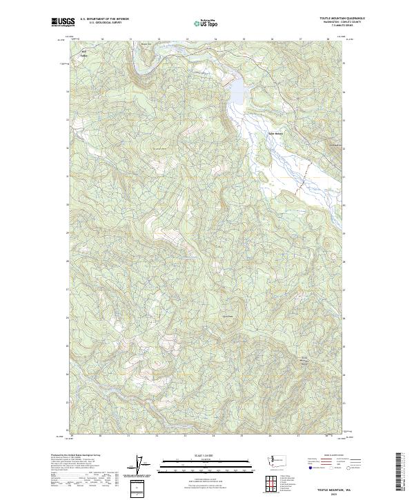 Toutle Mountain topographic map thumbnail