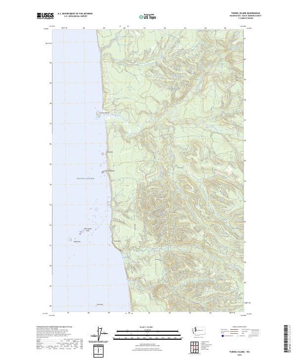 Tunnel Island topographic map thumbnail