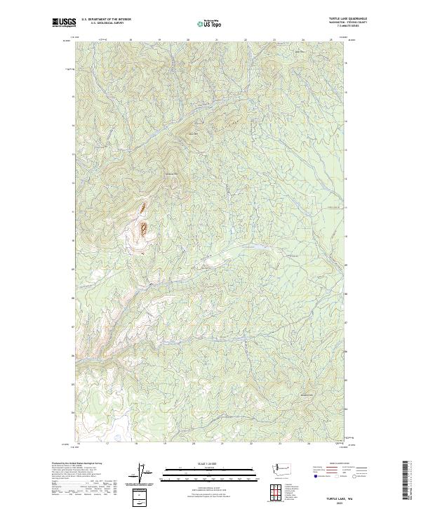 Turtle Lake topographic map thumbnail