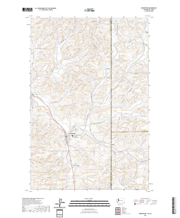 Uniontown topographic map thumbnail