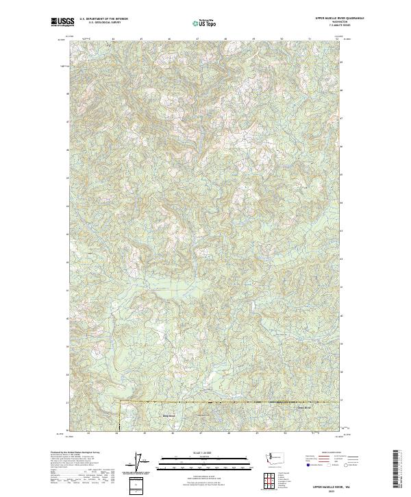 Upper Naselle River 2023 topographic map thumbnail