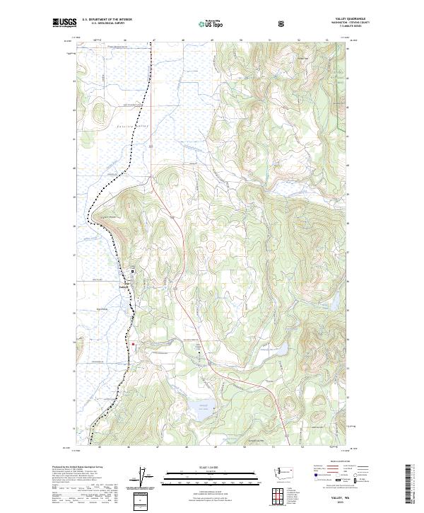 Valley topographic map thumbnail