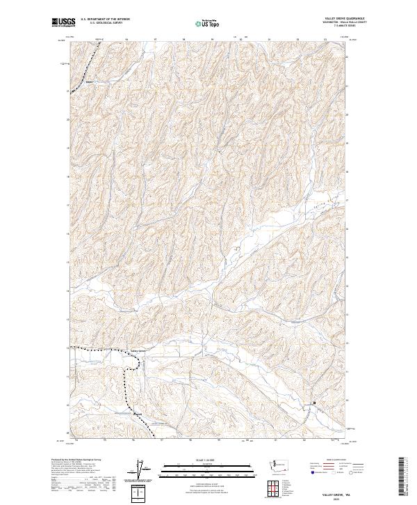 Valley Grove topographic map thumbnail