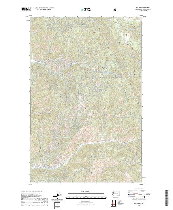 Van Creek topographic map thumbnail