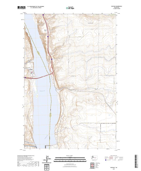 Vantage topographic map thumbnail