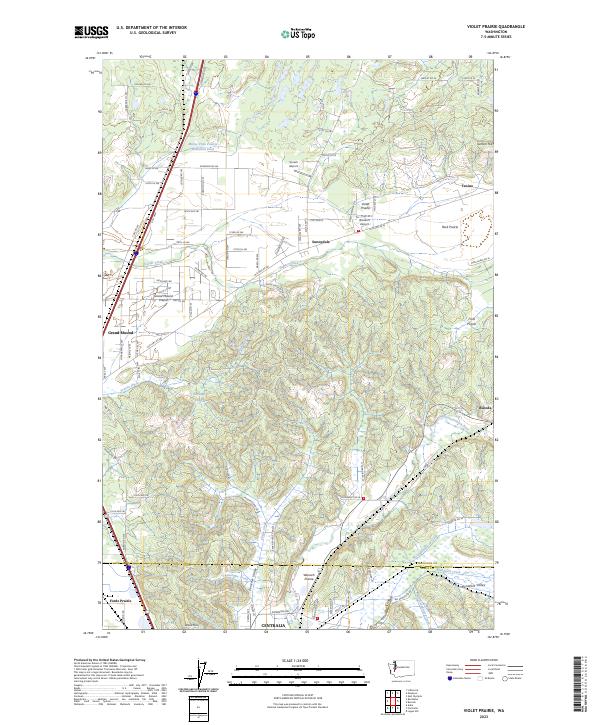 Violet Prairie topographic map thumbnail