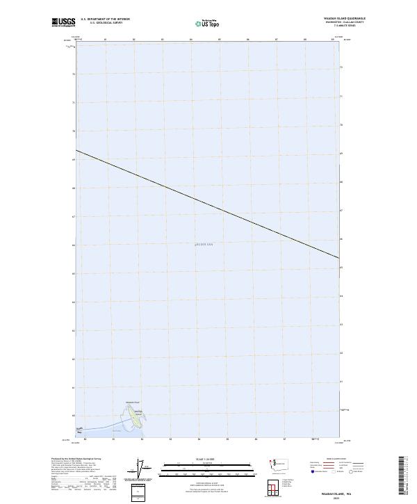 Waadah Island topographic map thumbnail