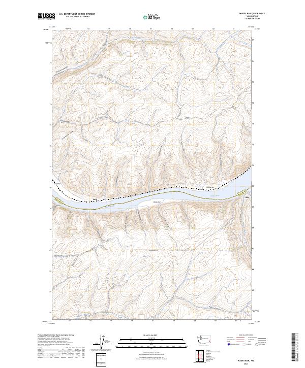 Wades Bar 2023 topographic map thumbnail