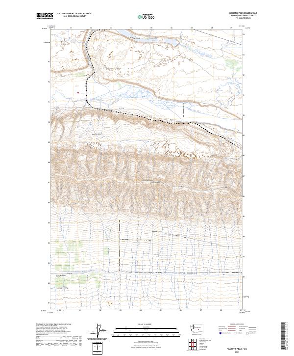 Wahatis Peak 2023 topographic map thumbnail