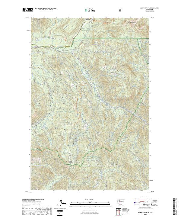 Wahpenayo Peak topographic map thumbnail