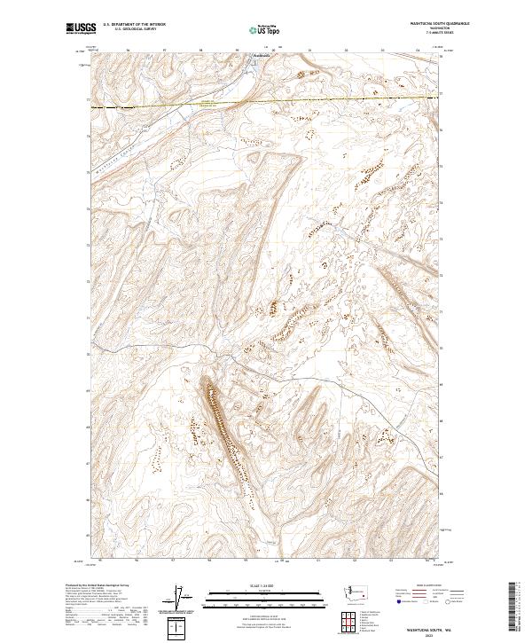 Washtucna South topographic map thumbnail